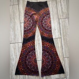 Berated Heart Velvet MEDIUM flared Party Pants Rave Bohemian Mandala Bells